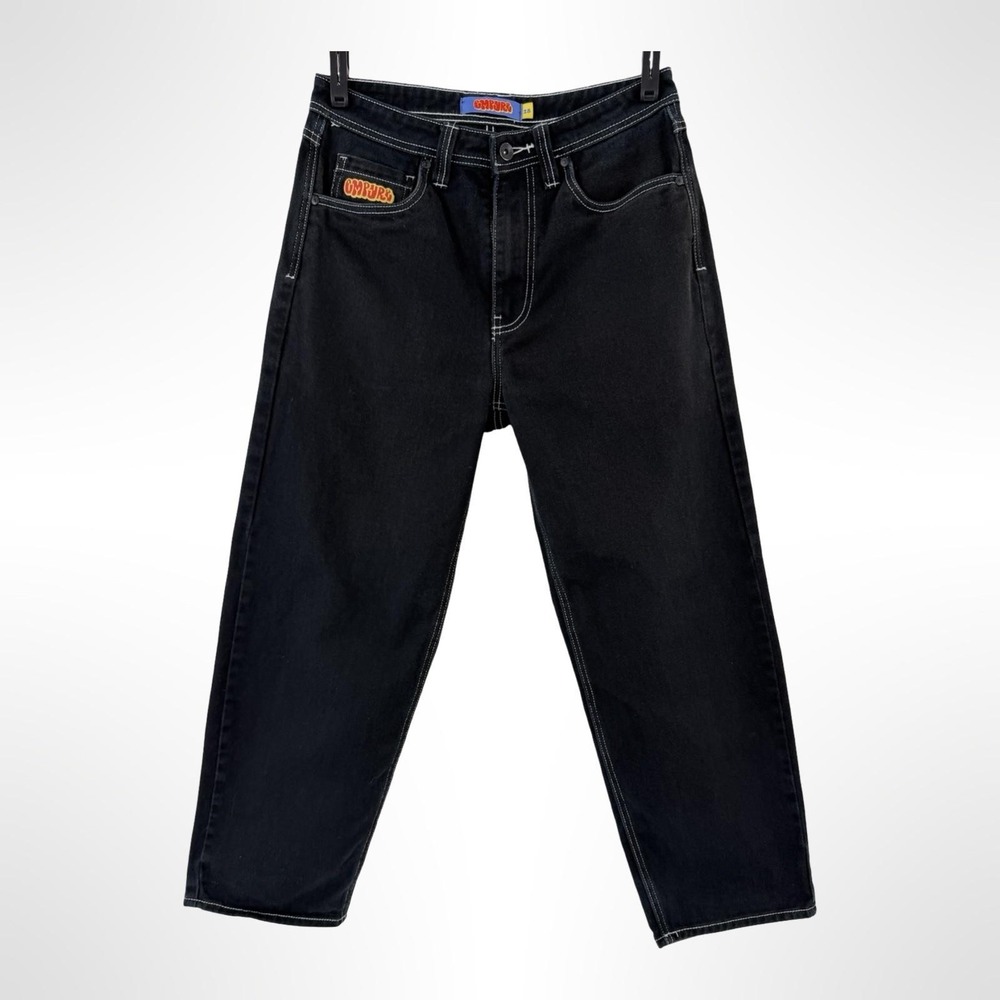 Empyre Jeans Men's 28 Black Dark Wash Skate Straight Denim 31x27